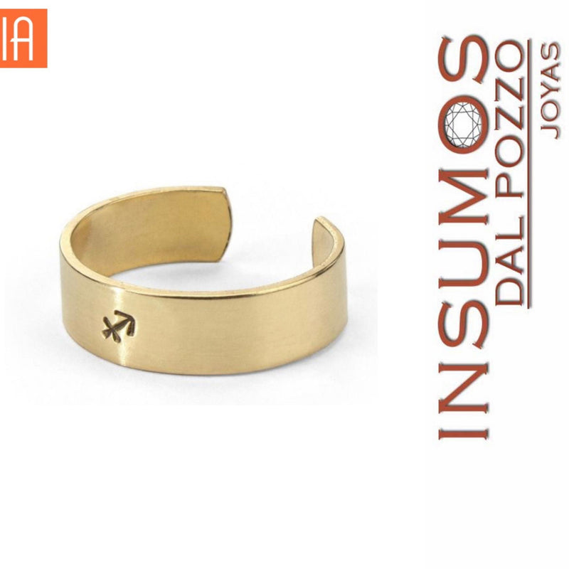 Banda Anillo Bronce Pulido 7-9 Talla Americana 5,7 mm x 6,3 mm