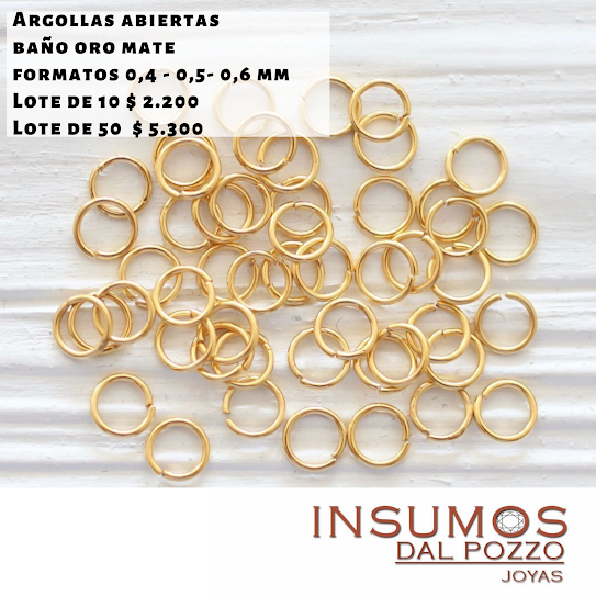 Argollas Abiertas 0,4 mm